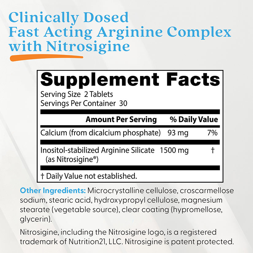 Doctor's Best Fast Acting Arginine Complex 1500mg 60ct - additional product view