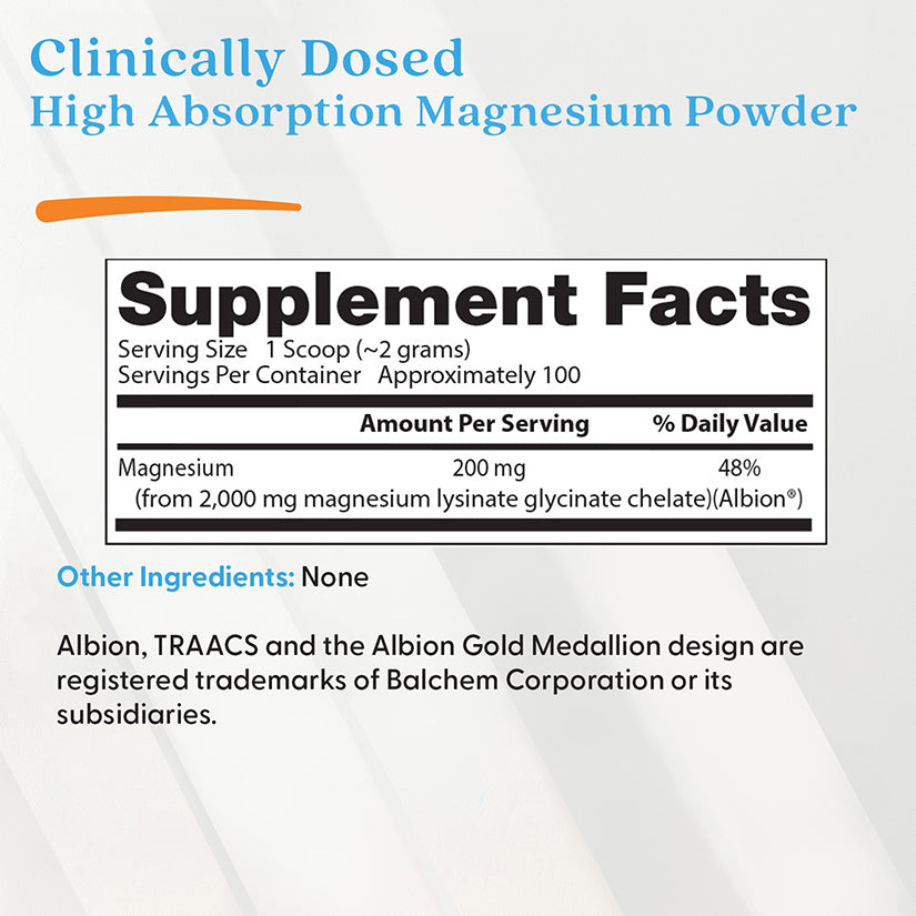 Doctor's Best High Absorption Magnesium Powder 7.1oz - product detail view
