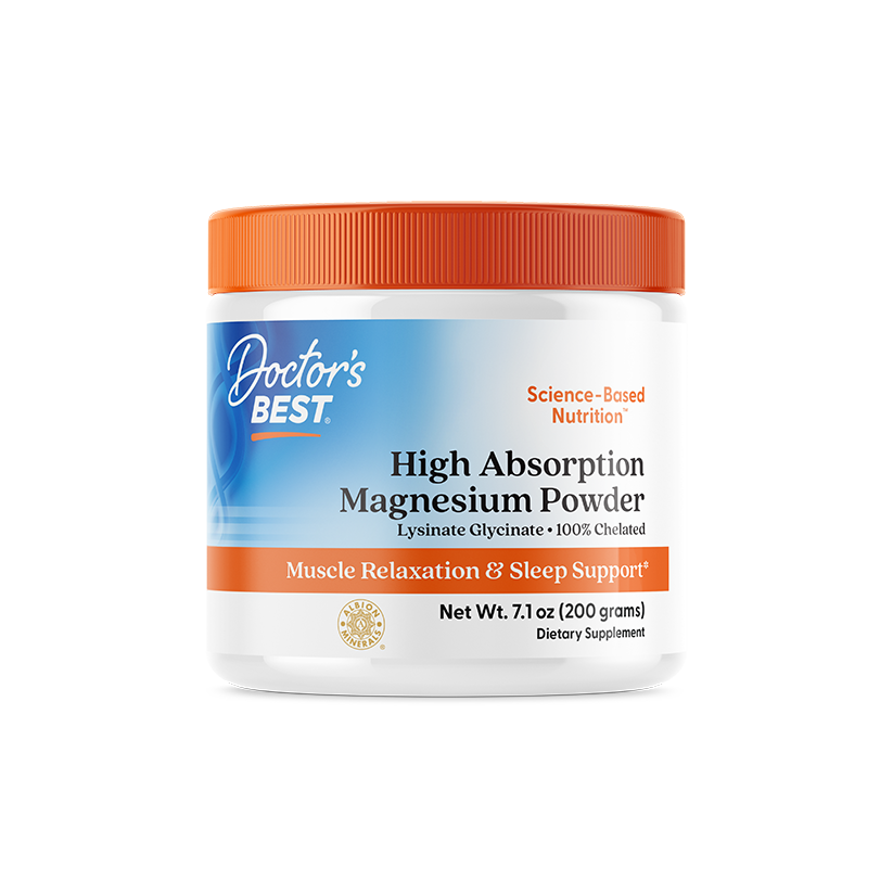Doctor's Best High Absorption Magnesium Powder 7.1oz - front of container