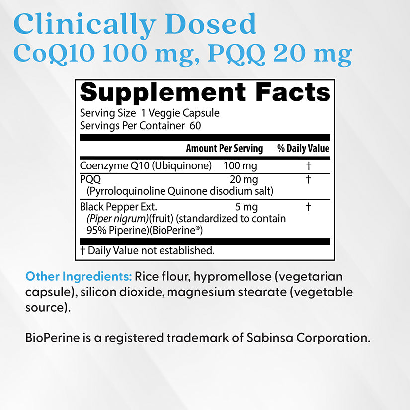 Doctor's Best High Absorption CoQ10 Plus PQQ 60ct - additional product view
