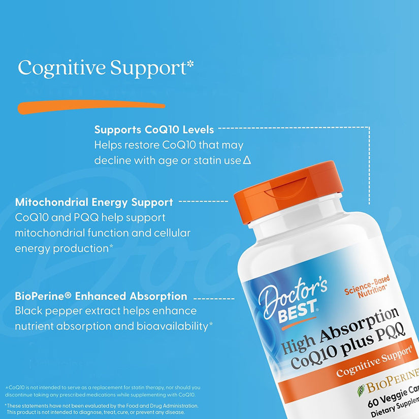 Doctor's Best High Absorption CoQ10 Plus PQQ 60ct - additional view