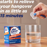 Alka-Seltzer Hangover Relief Effervescent Tablets, Orange Fizz, 20 Count