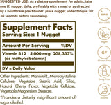 Solgar Sublingual Methylcobalamin B12 5000mcg, 60 Tablets