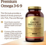 Solgar Omega 3-6-9 1300mg, 120 Softgels
