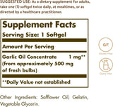 Solgar Garlic Oil Perles, 250 Softgels