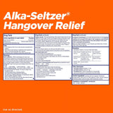 Alka-Seltzer Hangover Relief Effervescent Tablets, Orange Fizz, 20 Count