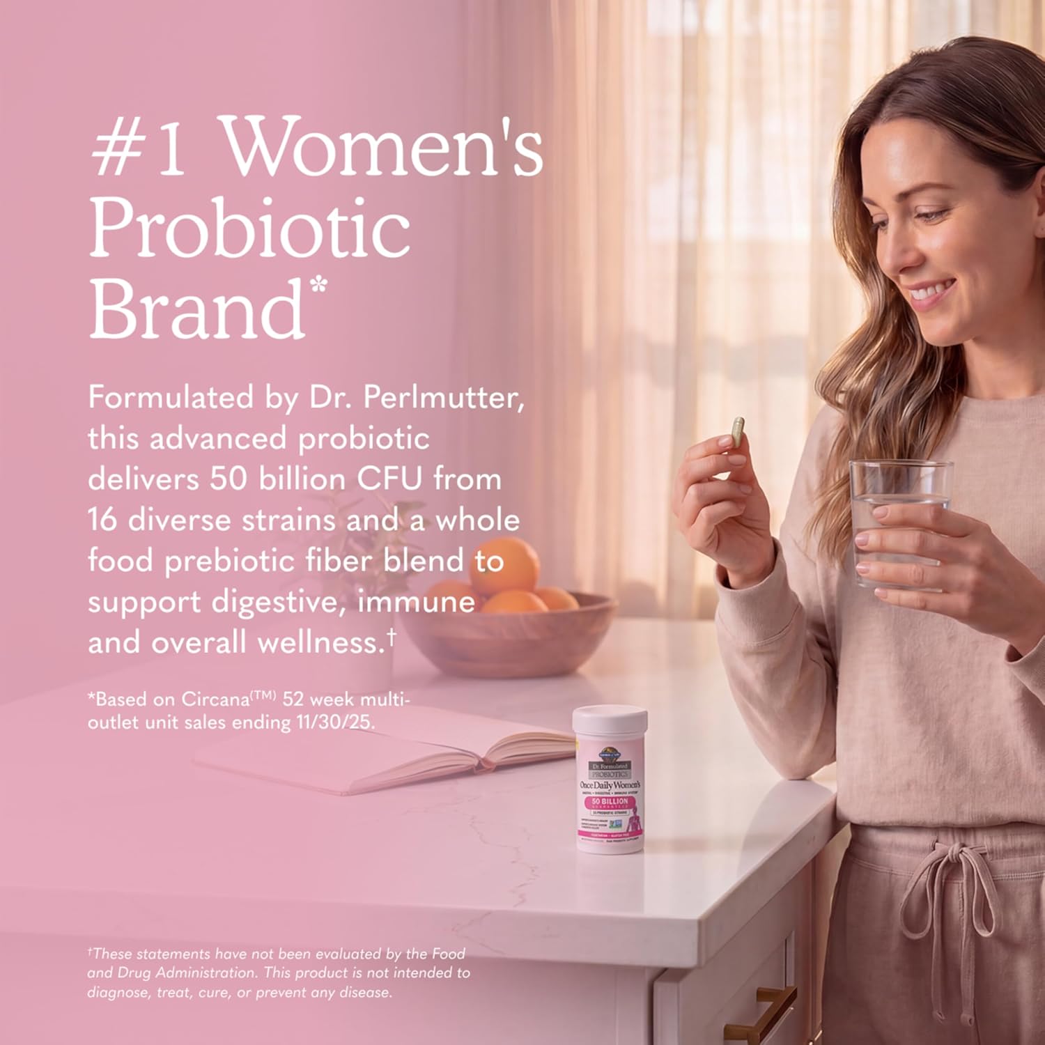 Garden of Life Dr. Formulated Probiotics Once Daily Women's, 30 Vegetarian Capsules