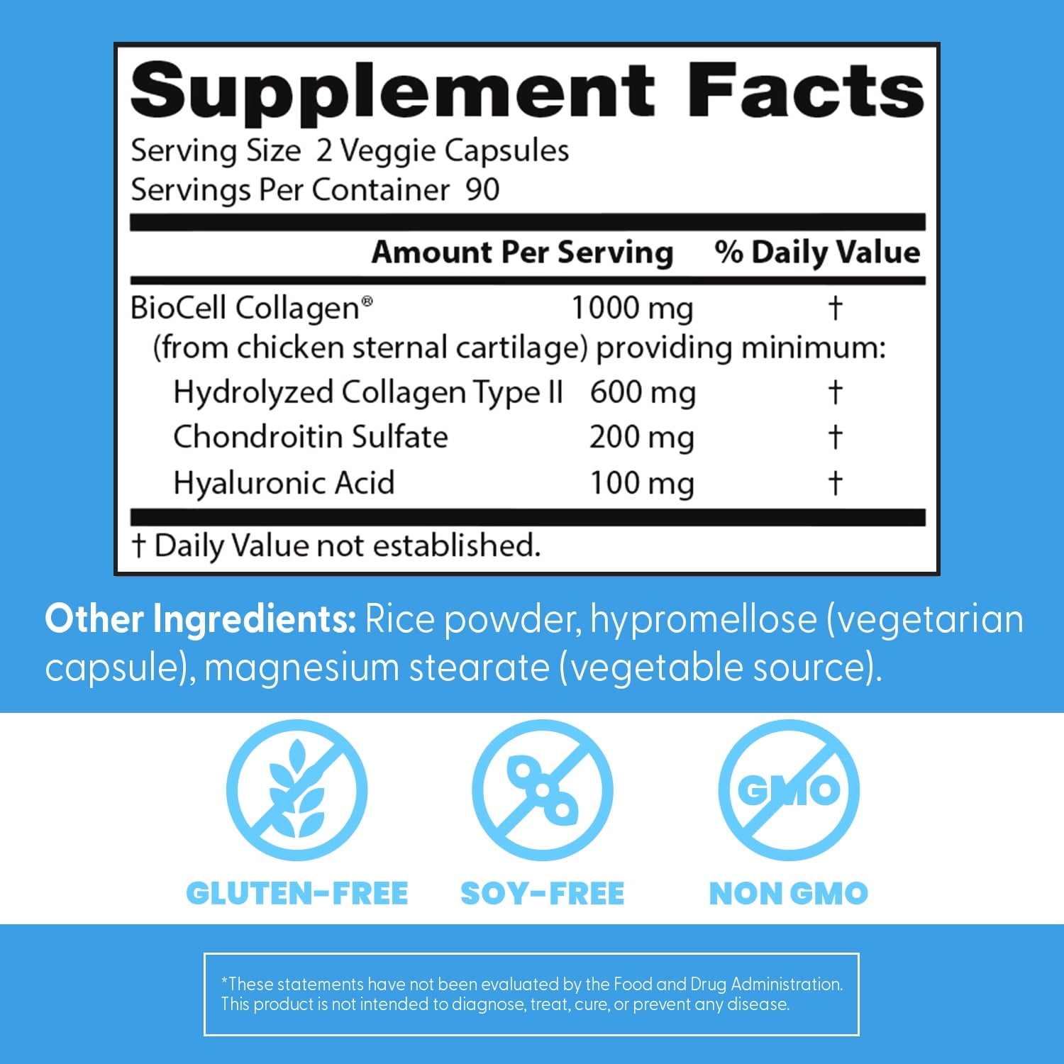 Doctor's Best Hyaluronic Acid Chondroitin Sulfate 180ct - additional product view