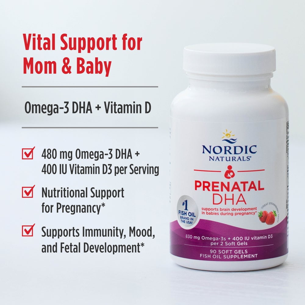 Nordic Naturals Prenatal DHA 830mg 90ct - additional view