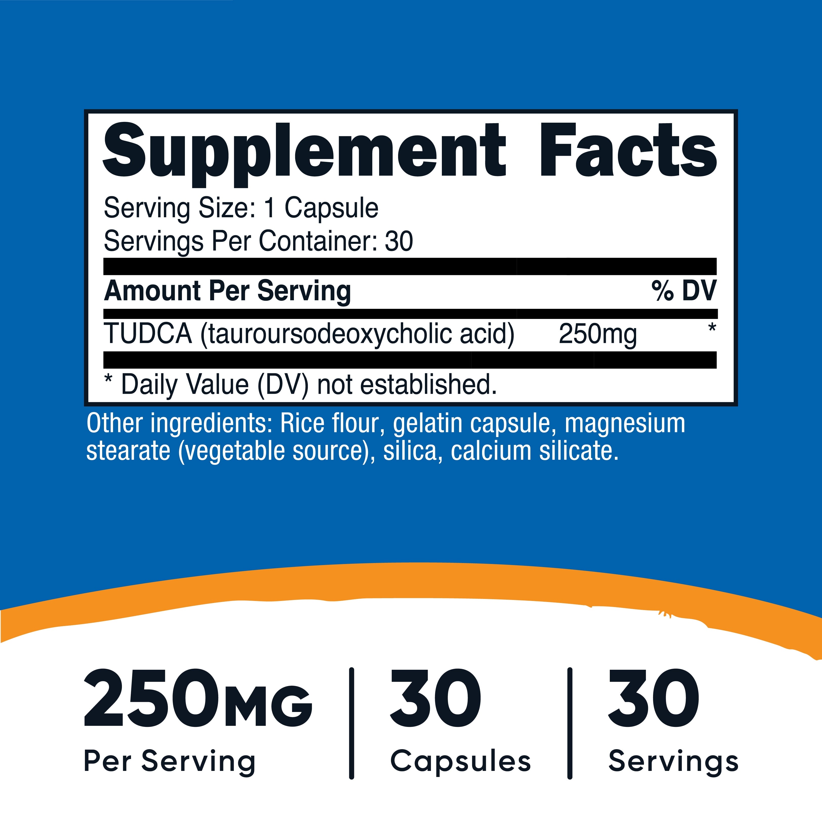Nutricost TUDCA 250mg 30ct - additional product view