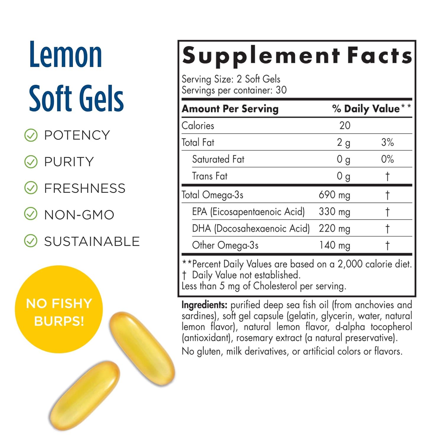 Nordic Naturals Omega 3 690 mg 60 soft gels