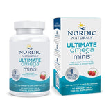 Nordic Naturals Ultimate Omega - Minis 1120 Mg Omega 3 Fish Oil Supplement EPA & DHA | Optimum Wellness & Heart Health | Strawberry Fish Oil For Men And Women | 60 Mini Softgels