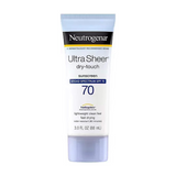Neutrogena Ultra Sheer Dry-Touch Water Resistant and Non-Greasy Sunscreen Lotion with Broad Spectrum SPF 70, 3 fl. Oz - SPF 70 (88 ml)