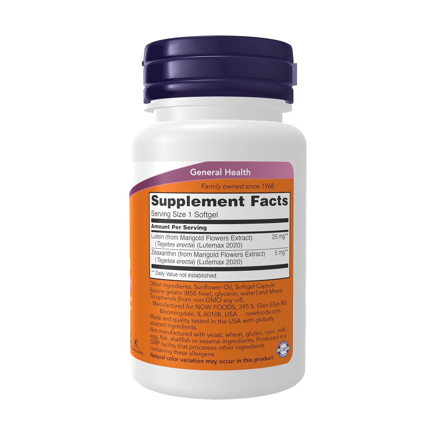 Now Foods, Lutein & Zeaxanthin, 60 Softgels