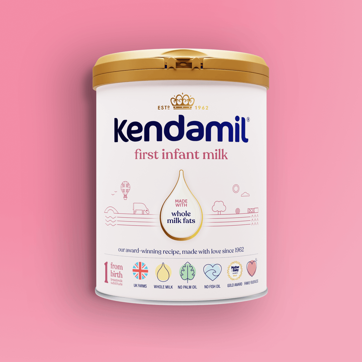 Kendamil Classic First Infant Milk Stage 1 - front of tin