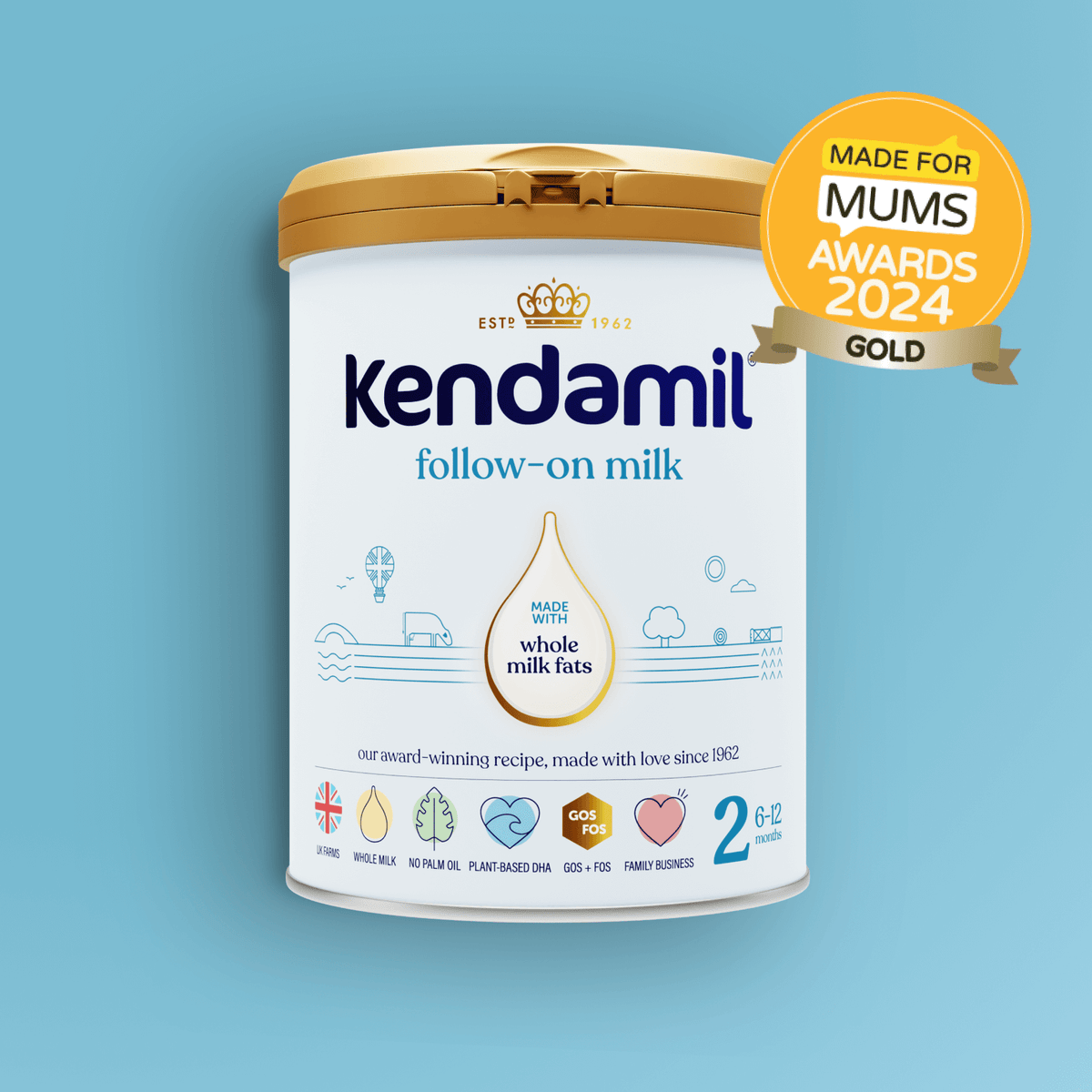 Kendamil Classic Follow-On Milk Stage 2 - front of tin