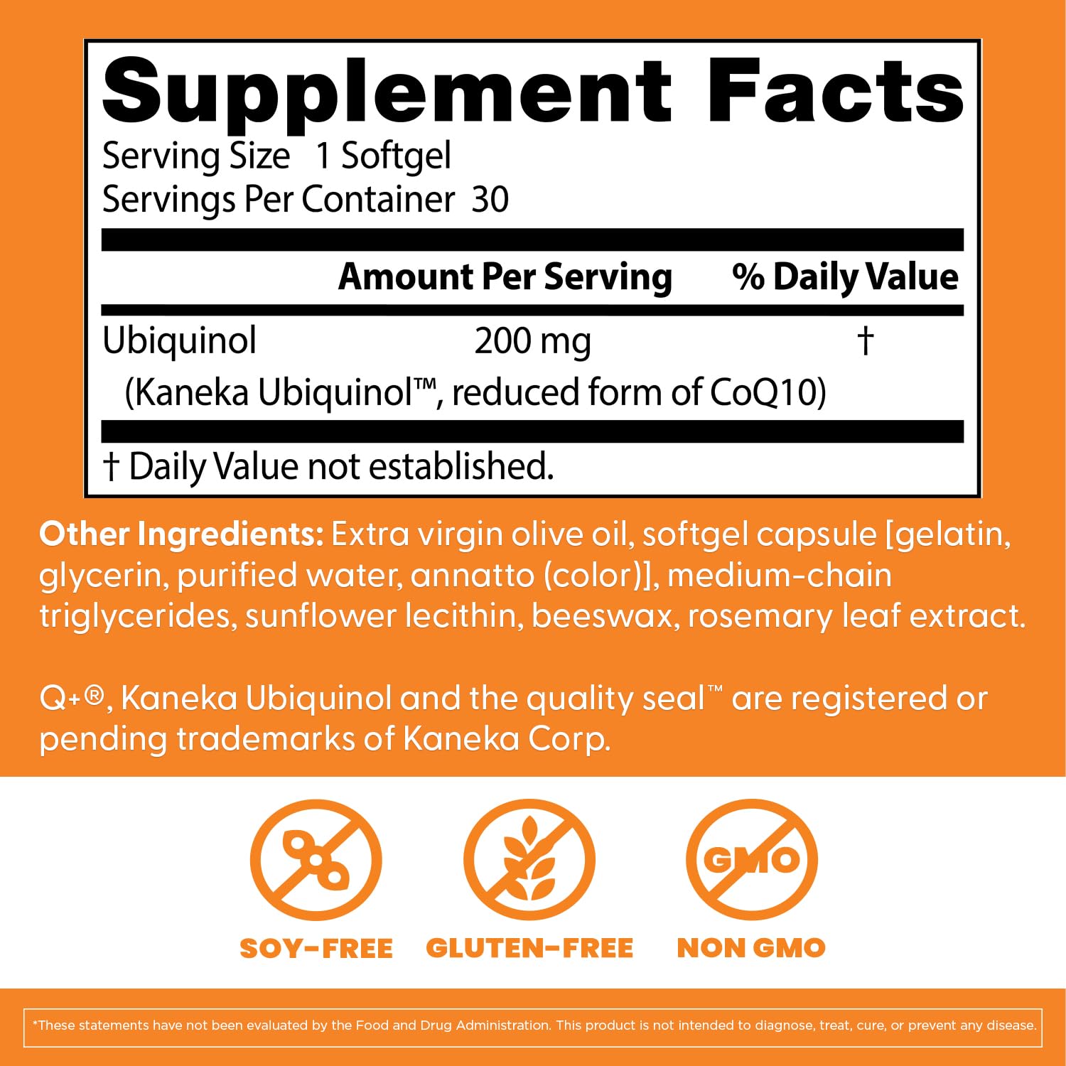 Doctors Best Ubiquinol 200 mg 30 softgel