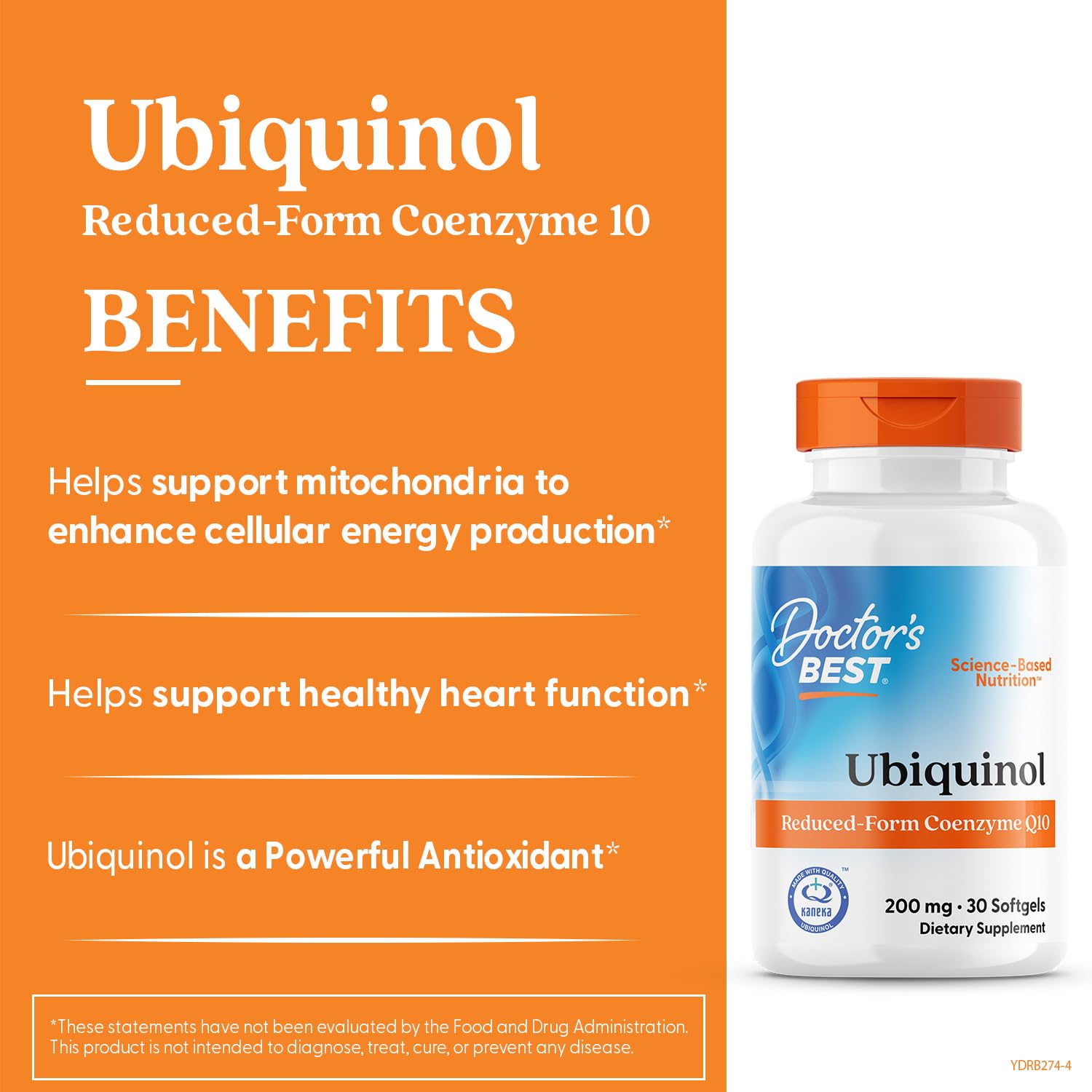 Doctors Best Ubiquinol 200 mg 30 softgel