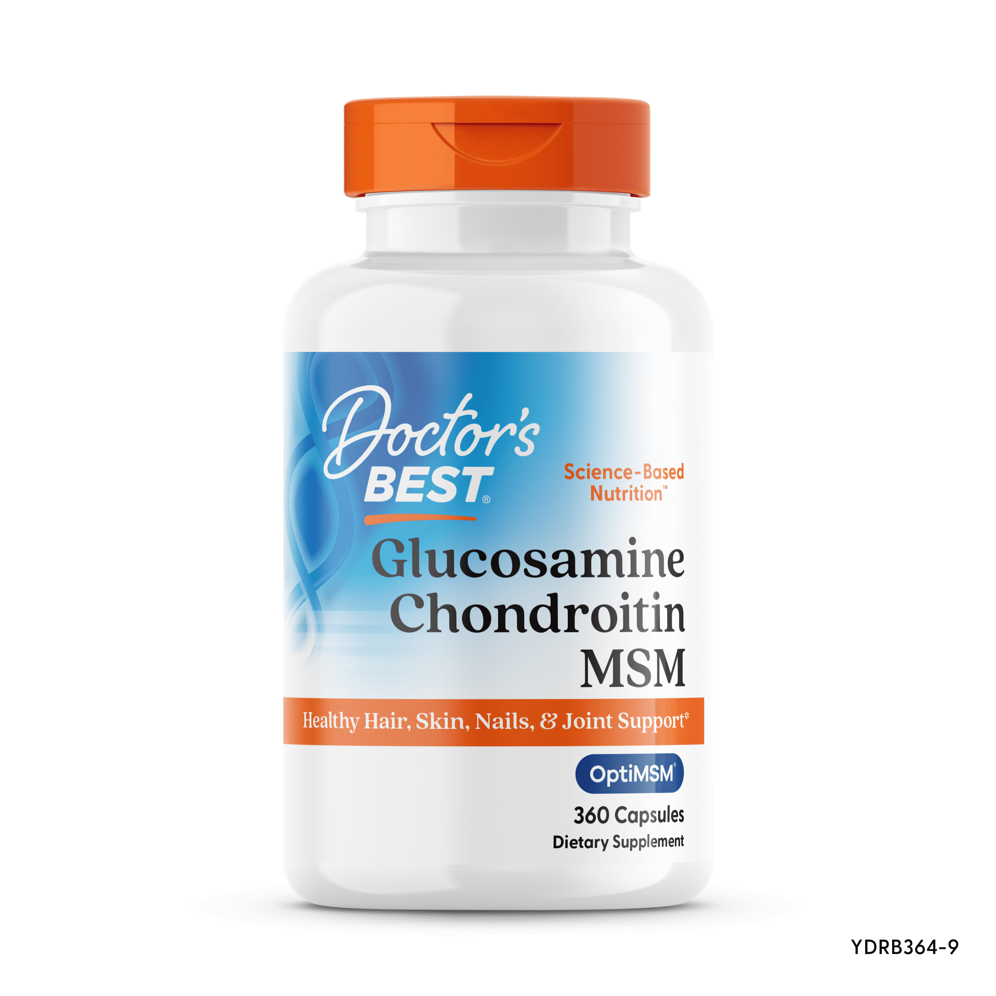 Doctor's Best Glucosamine Chondroitin MSM 360ct - front of bottle