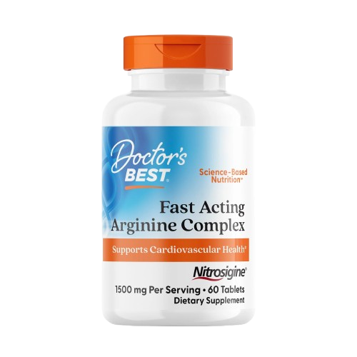 Doctor's Best Fast Acting Arginine Complex 1500mg, 60 Tablets