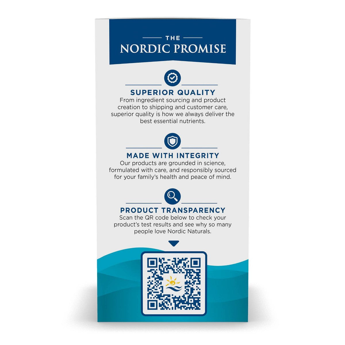 Nordic Naturals Ultimate Omega 1280mg 120ct - back of bottle with supplement facts