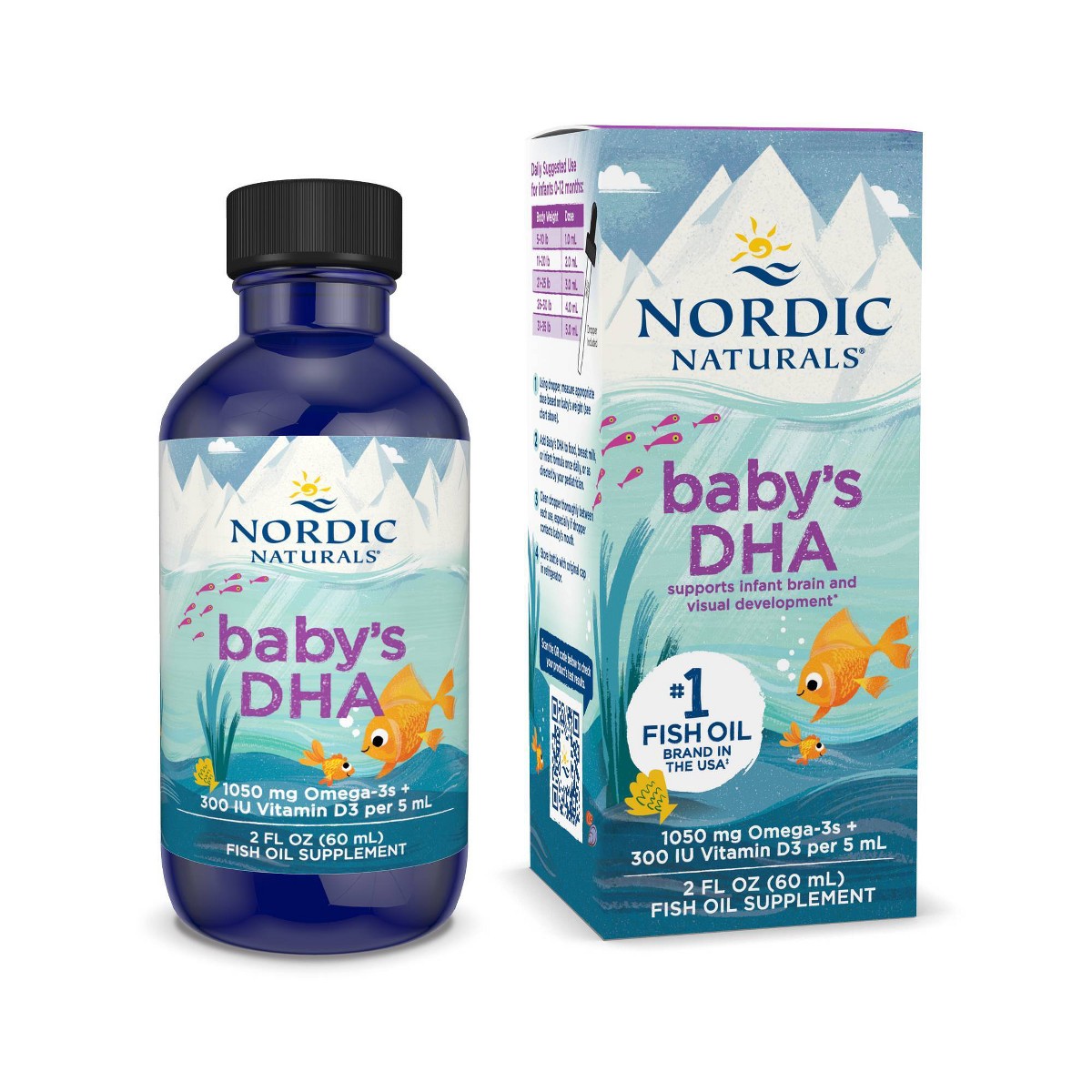 Nordic Naturals Baby's DHA 1050mg 2oz - front of bottle