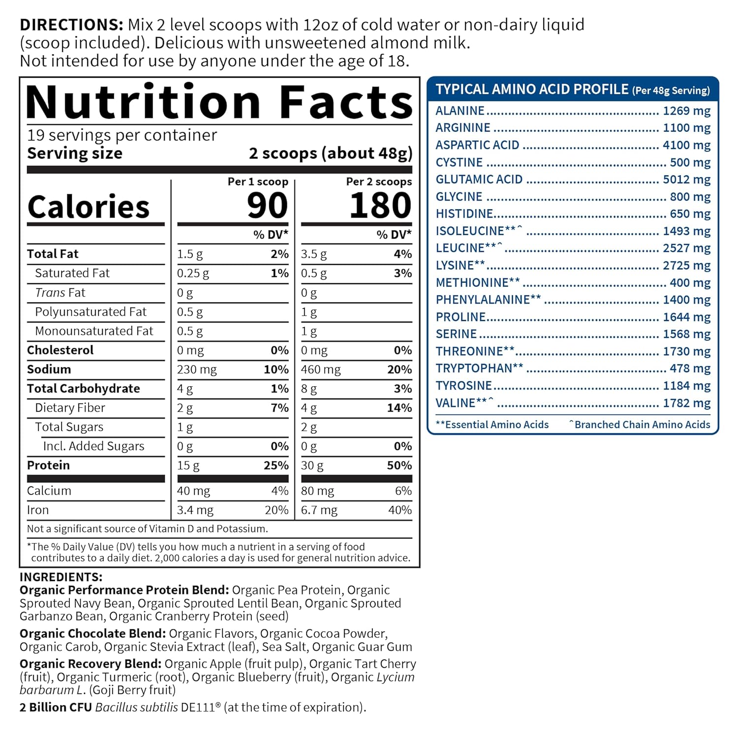 Garden of Life Protien Choclate 32 oz
