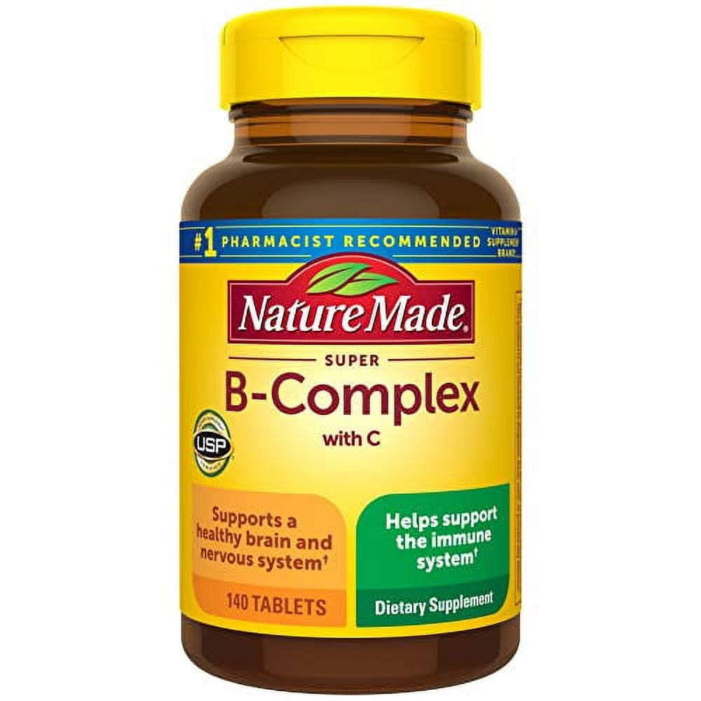 Nature Made B Complex with Vitamin C 140ct - front of bottle