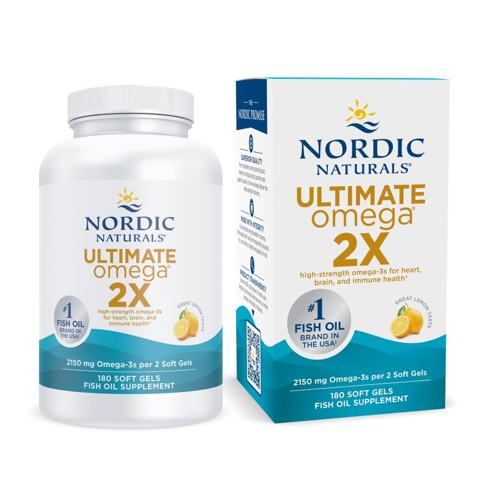 Nordic Naturals Ultimate Omega 2X 2150mg 180ct - front of bottle