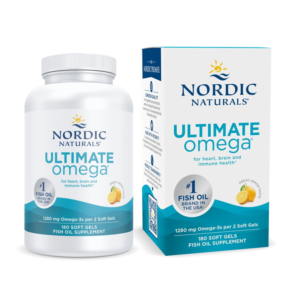 Nordic Naturals Ultimate Omega 1280mg 180ct - front of bottle
