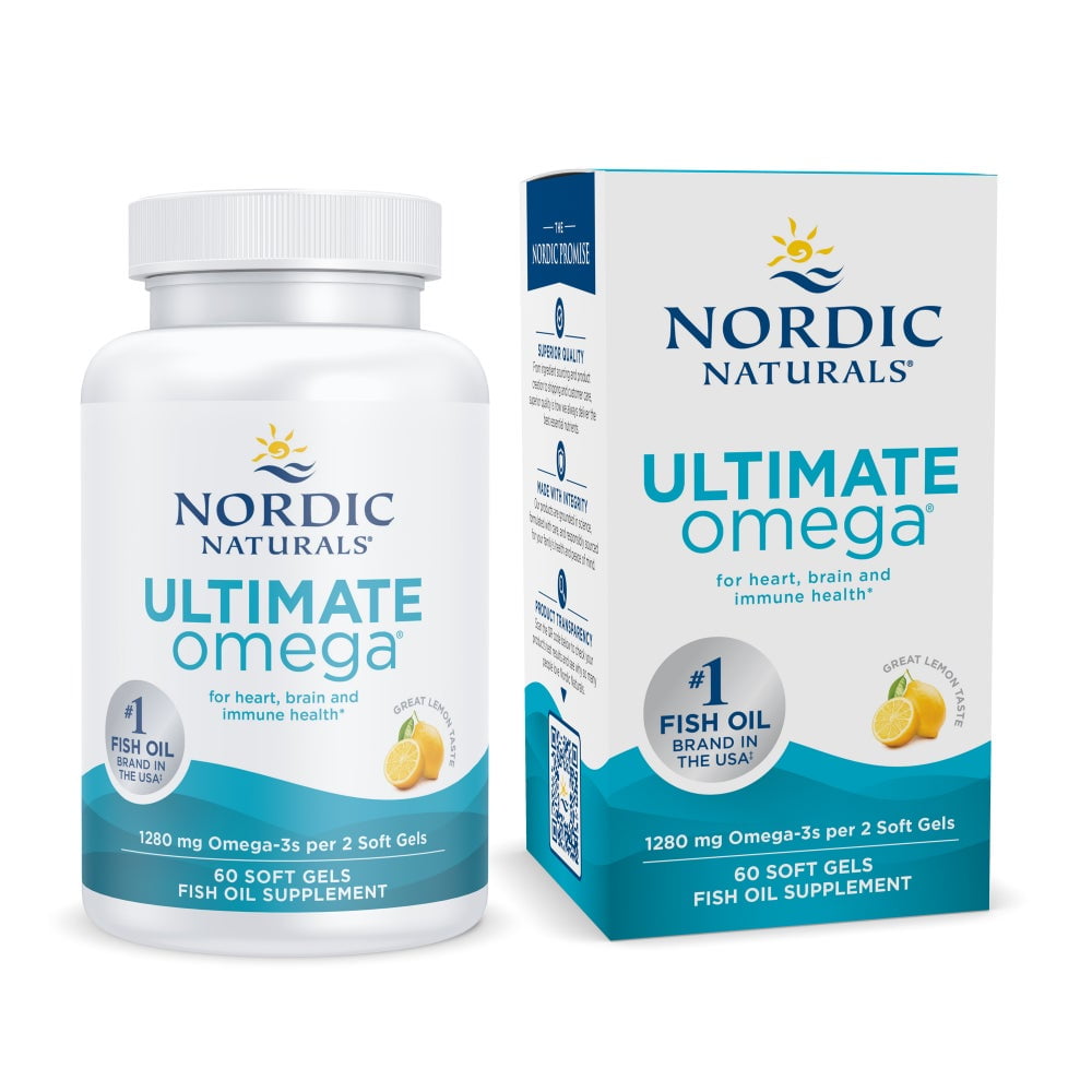 Nordic Naturals Ultimate Omega 1280mg 60ct - front of bottle
