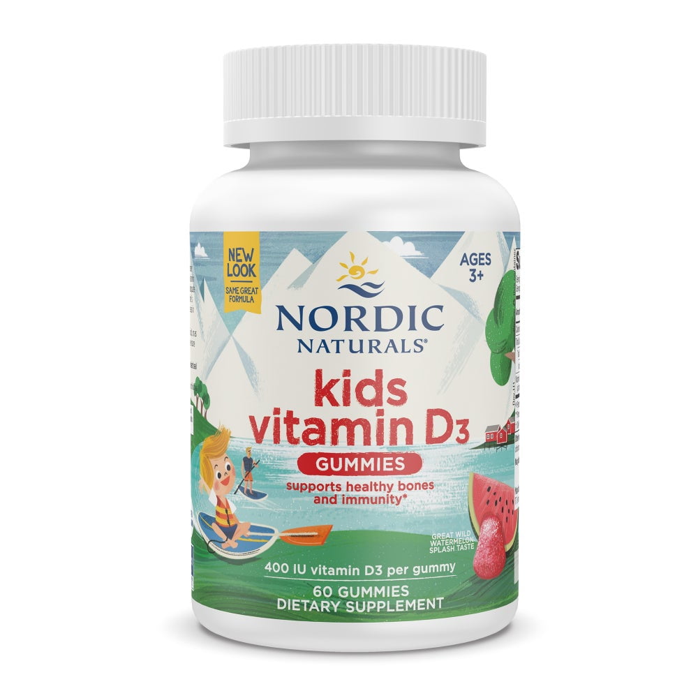 Nordic Naturals Kids Vitamin D3 400IU 60ct - front of bottle