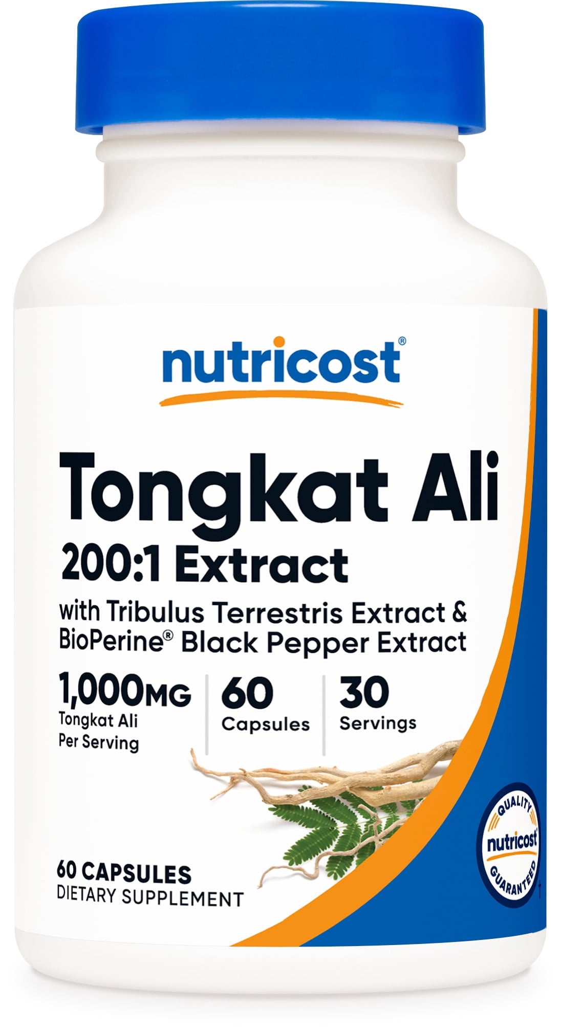 Nutricost Tongkat Ali 1000mg 60ct - front of bottle