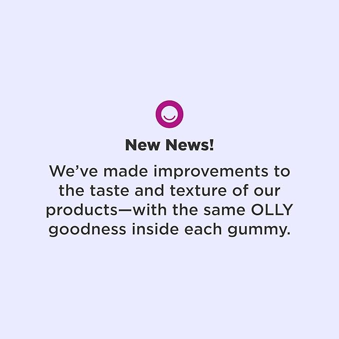 OLLY Restful Sleep Gummy Supplements, Blackberry Zen, 50 Count