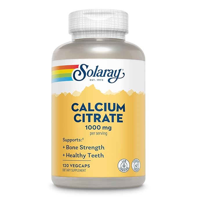 Solaray Calcium Citrate Capsules (1000 mg) 120 Count