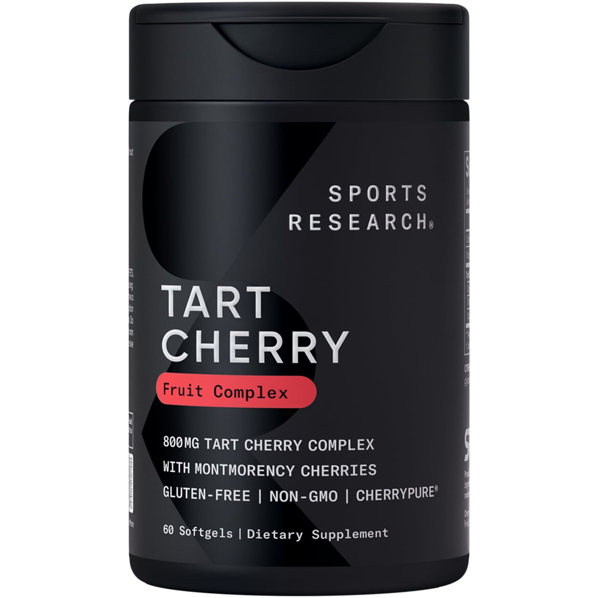Sports Research Tart Cherry 800mg 60ct - front of bottle