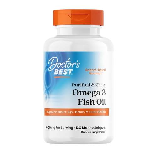 Doctor's Best Omega-3 Fish Oil 1000mg, 120 Marine Softgels
