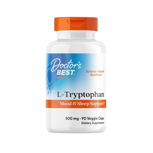 Doctor's Best L-Tryptophan 500mg, 90 Veggie Caps