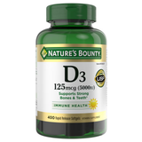 Nature Bounty D3 125mcg (5000 IU), 400 Caps