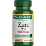 Nature Bounty Zinc 50mg, 100 Tablets