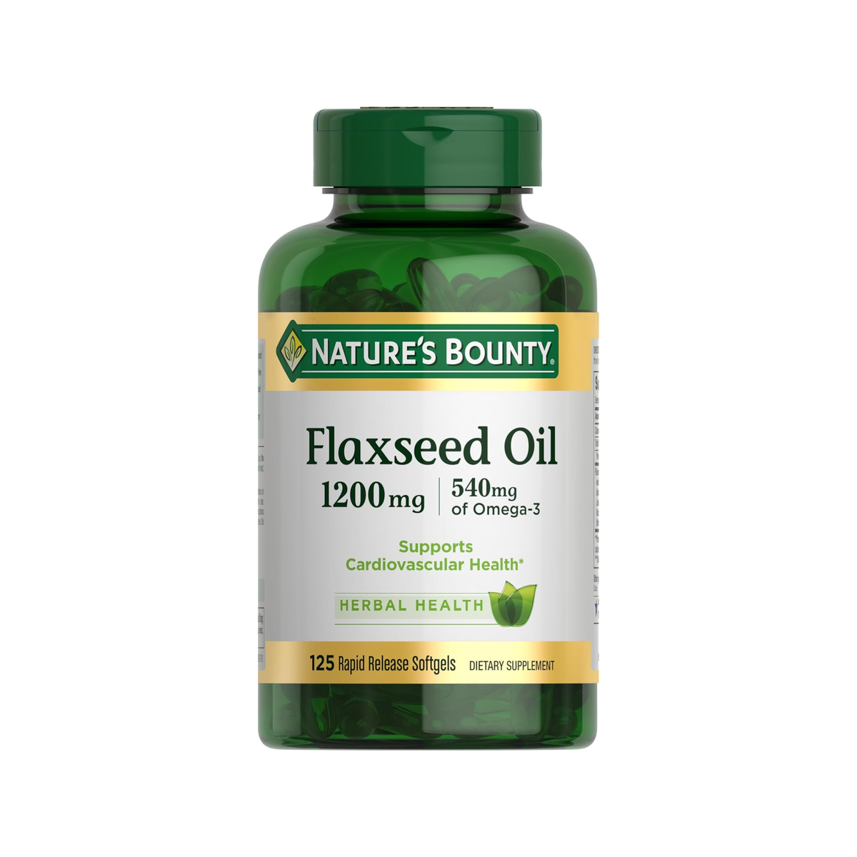 Nature Bounty Flaxseed Oil 1200mg, 125 Softgels
