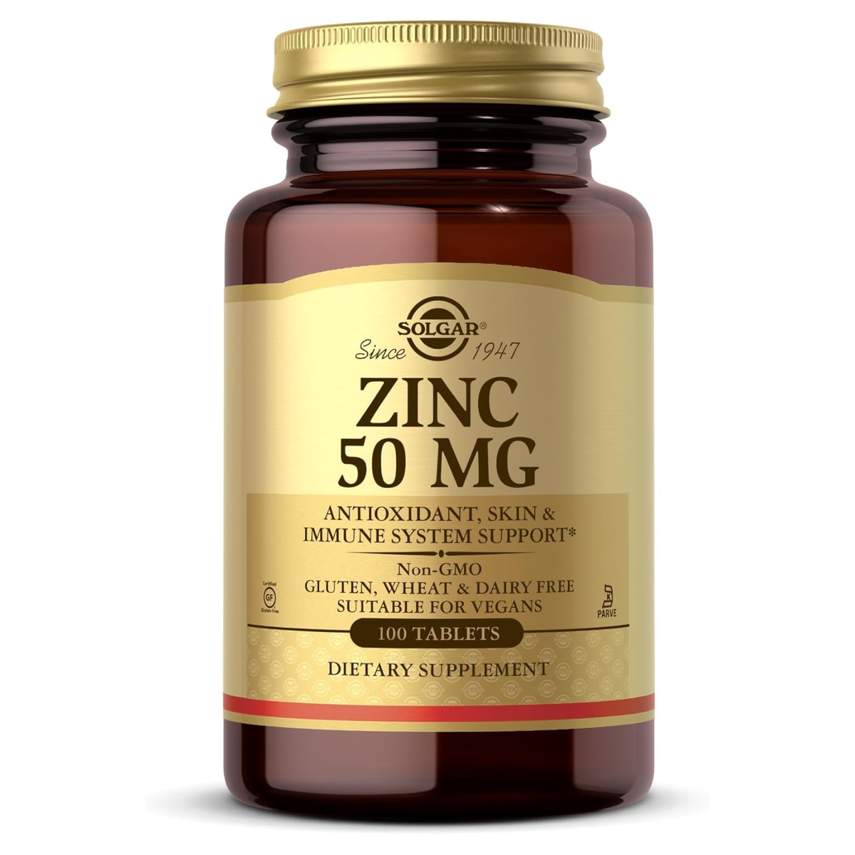 Solgar Zinc 50mg, 100 Tablets