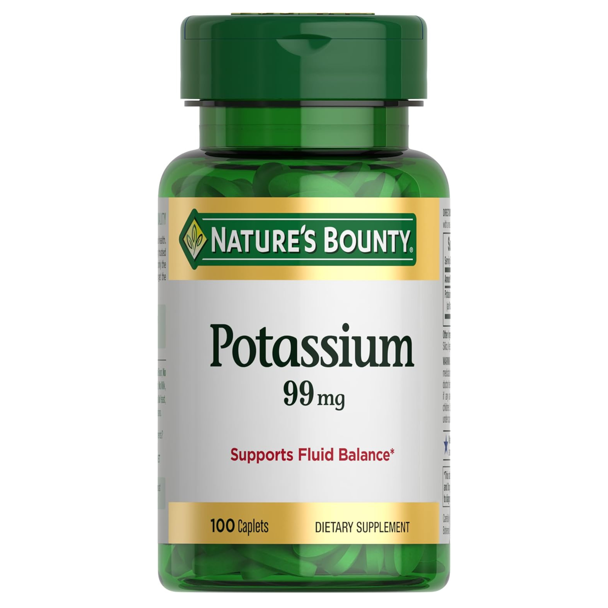 Nature Bounty Potassium 99mg, 100 Tablets