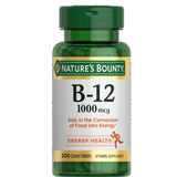 Nature Bounty B12 1000mcg, 200 Tablets