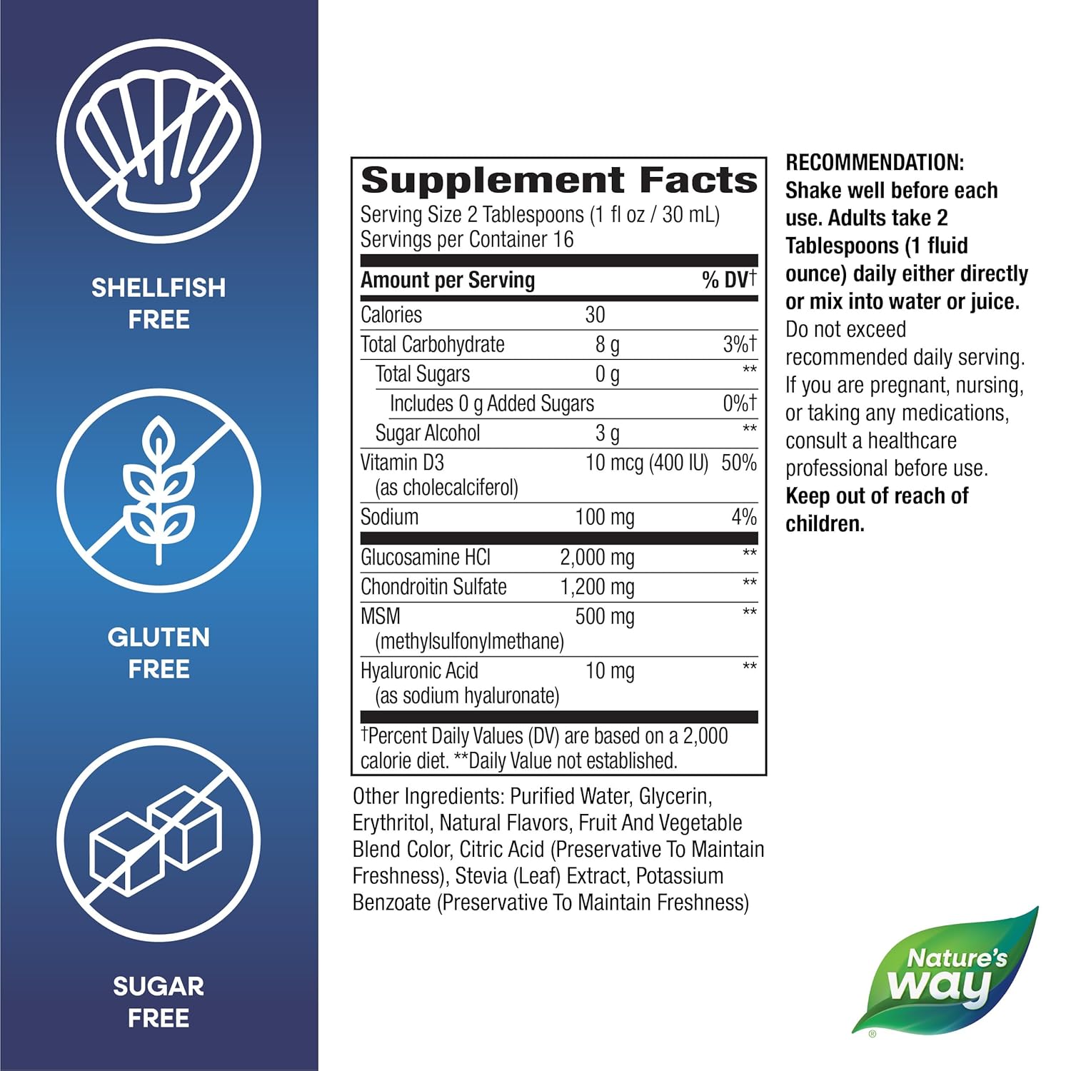 Natures Way Wellesse Joint Movement Glucosamine, Berry, 480ml