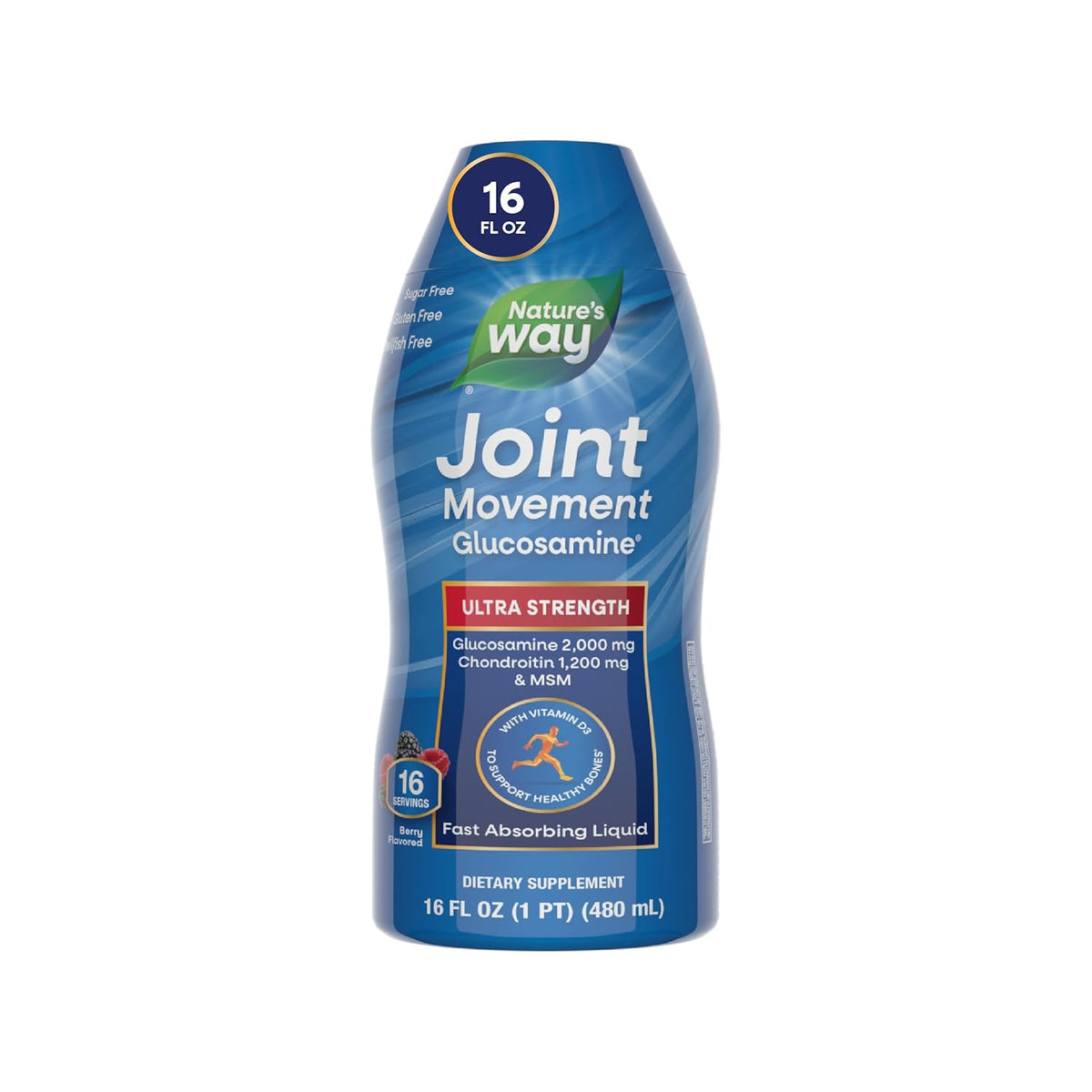 Natures Way Wellesse Joint Movement Glucosamine, Berry, 480ml