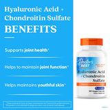 Doctor's Best Hyaluronic Acid Chondroitin Sulfate 180ct - supplement facts panel