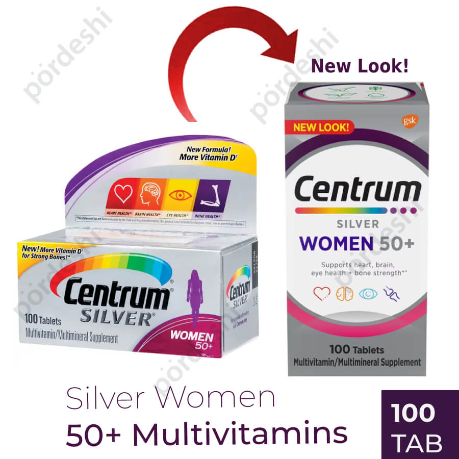Centrum Multivitamin for Women 50 Plus, 100 Tablets