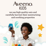 Aveeno Baby Kids Sensitive Skin Face & Body Wash With Oat Extract, Gently Washes Away Dirt & Germs Without Drying 532Ml