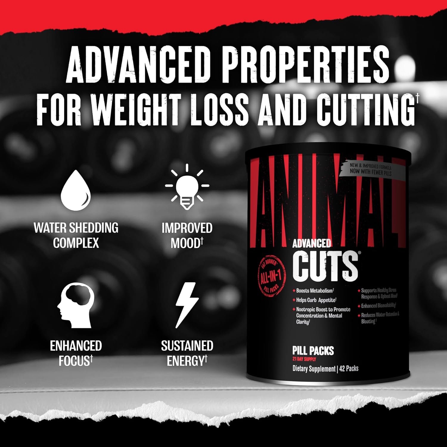 Universal Nutrition Animal Cuts - 42 Pack, Pack of 1,Capsule